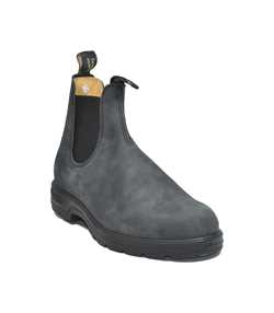 BLUNDSTONE RUSTIC BLACK LEATHER CHELSEA BOOTS STYLE 587